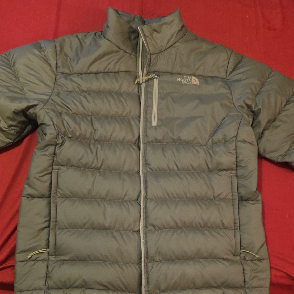 The North Face Men's Olive Puffer Jacket